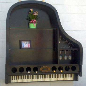 Repurposed-piano-bookcase-and-wine-rack
